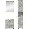 Vonios baldų rinkinys TULUM 3 pcs Betono pilka 60 x 34 x 63 cm