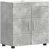 Vonios baldų rinkinys TULUM 4 pcs Betono pilka 60 x 34 x 63 cm
