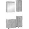 Vonios baldų rinkinys TULUM 4 pcs Pilkas Sonoma 60 x 34 x 63 cm