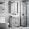 Vonios baldų rinkinys TULUM 2 pcs Pilkas Sonoma 60 x 34 x 63 cm