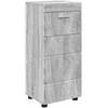 Vonios baldų rinkinys TULUM 4 pcs Pilkas Sonoma 60 x 34 x 63 cm
