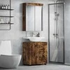 Vonios baldų rinkinys TULUM 2 pcs Rūkyta ąžuolas
