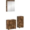 Vonios baldų rinkinys TULUM 3 pcs Rūkyta ąžuolas
