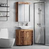 Vonios baldų rinkinys TULUM 2 pcs Senas medis 60 x 34 x 63 cm