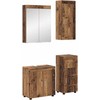 Vonios baldų rinkinys TULUM 4 pcs Senas medis 60 x 34 x 63 cm