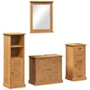 Vonios baldų rinkinys VIGO 4 vnt. Medus ruda 37 x 34 x 110 cm