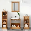 Vonios baldų rinkinys VIGO 4 vnt. Medus ruda 37 x 34 x 110 cm