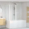 Vonios ekranas Matinis 120 x 70 x 137 cm Aliuminis