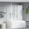 Vonios ekranas Matinis 120 x 70 x 137 cm Aliuminis