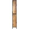 Vonios kambario spintelė, 40x27x180cm, geležis ir mango masyvas