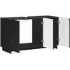 Vonios kambario spintelė Juoda 101 x 41 x 58 cm