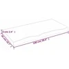 Vonios kambario stalviršis, 100x50x(2-6) cm, medienos masyvas