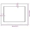 Vonios kambario stalviršis, 40x30x(2–6)cm, medienos masyvas