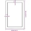 Vonios kambario stalviršis, 40x60x(2–4)cm, medienos masyvas