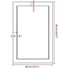 Vonios kambario stalviršis, 40x60x(2–6)cm, medienos masyvas