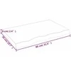 Vonios kambario stalviršis, 80x50x(2–6)cm, medienos masyvas