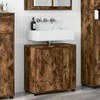Vonios kriauklės cabinetas Rūkyta ąžuolas 60 x 30 x 60 cm