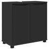 Vonios kriauklės cabinetas Juoda 60 x 30 x 60 cm