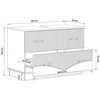 Vonios kriauklės spinta HOORN Sonoma ąžuolas 82 x 41 x 56 cm