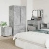 Vonios spintelė Betono pilka 40,5 x 40 x 44 cm Apdirbta mediena