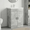 Vonios spintelė po kriaukle Betono pilka 78,5 x 37,5 x 81 cm