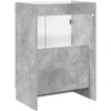 Vonios spintelė po kriaukle Betono pilka 56 x 37,5 x 81 cm