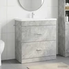 Vonios spintelė po kriaukle Betono pilka 78,5 x 37,5 x 81 cm