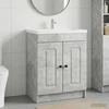 Vonios spintelė po kriaukle Betono pilka 78,5 x 37,5 x 81 cm