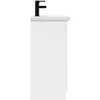 Vonios spintelė su praustuvu Itin blizgi balta