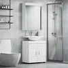 Vonios baldų rinkinys TULUM 2 pcs Balta 60 x 34 x 63 cm