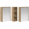 Vonios spintos komplektas 3 pcs 106 x 16 x 62,5 cm