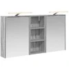 Vonios spintos komplektas 3 pcs 116 x 16 x 62,5 cm
