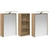 Vonios spintos komplektas 3 pcs 116 x 16 x 62,5 cm
