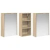 Vonios spintos komplektas 3 pcs 116 x 16 x 62,5 cm