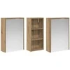 Vonios spintos komplektas 3 pcs 116 x 16 x 62,5 cm