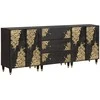 Vonios spintos komplektas 3 pcs Juoda 180 x 33 x 75 cm
