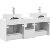 Vonios spintos komplektas 3 vnt. Balta 49,5 x 41 x 62,5 cm