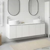 Vonios spintos komplektas 3 vnt. Balta 49,5 x 44,5 x 65,5 cm