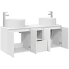 Vonios spintos komplektas 3 vnt. Balta 49,5 x 44,5 x 65,5 cm