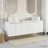 Vonios spintos komplektas 3 vnt. Balta 49,5 x 44,5 x 66 cm