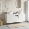 Vonios spintos komplektas 3 vnt. Balta 49,5 x 44,5 x 66 cm