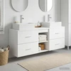 Vonios spintos komplektas 3 vnt. Balta 49,5 x 41 x 62,5 cm