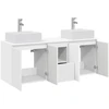 Vonios spintos komplektas 3 vnt. Balta 49,5 x 41 x 62,5 cm