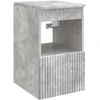 Vonios spintos komplektas 3 vnt. Betono pilka 136 x 35 x 80 cm