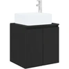 Vonios spintos komplektas 3 vnt. Juoda 49,5 x 41 x 63 cm