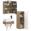 Vonios spintos komplektas 4 pcs Artisano ąžuolo