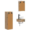 Vonios spintos komplektas 4 pcs Artisano ąžuolo