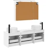 Vonios spintos komplektas 4 pcs Balta 100 x 14,5 x 70 cm