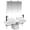 Vonios spintos komplektas 4 pcs Balta 100 x 14,5 x 70 cm