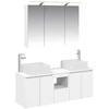 Vonios spintos komplektas 4 pcs Balta 100 x 14,5 x 70 cm